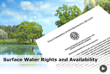 Surface Water Rights and Availability