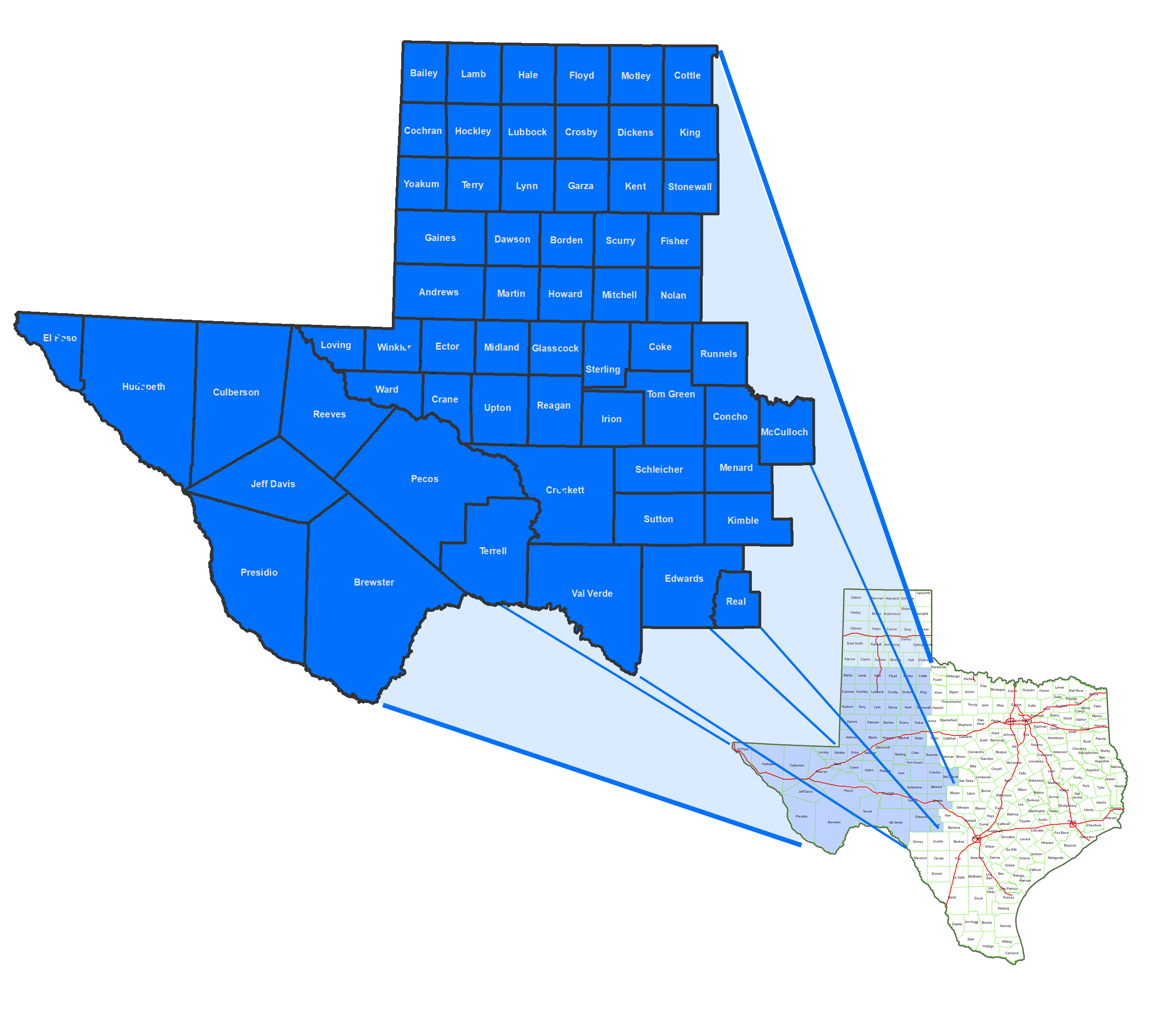Permian Basin Geological Area Counties
