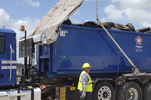 The Road to Recycling Program in Willacy County collected and properly disposed of scrap tires that presented an environmental and public health threat for residents.