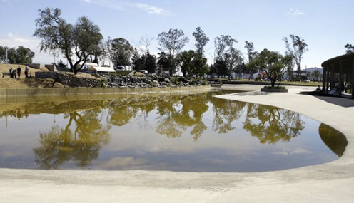The master plan of the Mega Park El Chamizal will include a reflecting pool.