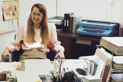 In the late 1980s, Renee Carlson was working at the Texas Water Commission, a predecessor agency to TCEQ. “No PC on my desk back then,” she remembers. She says she noticed a lot more women working in professional positions at TWC than when she was at the Texas Department of Health previously. Carlson herself rose to the position of graphics manager at TWC.