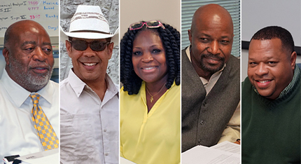 Isaac Jackson, Earl Lott, Yolanda Davis, Darrell McCant, Chris Gobert