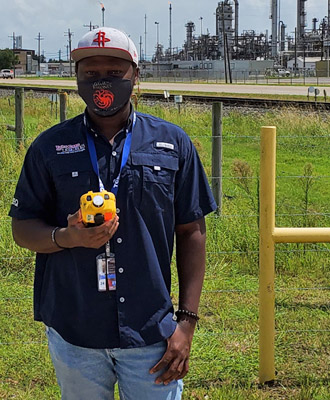 In addition to the three air monitoring vans, TCEQ staff used handheld air monitors to check the air quality following Hurricane Laura.