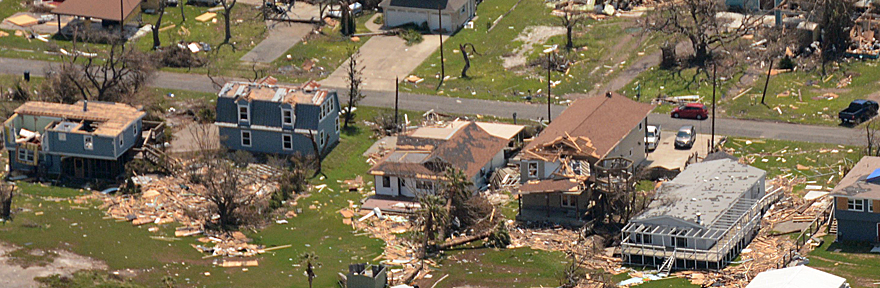 Areas near where Hurricane Harvey made landfall, which was between Port Aransas and Port O'Connor, were devastated by Category 4-force winds.
