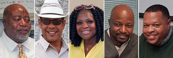 L to R: Isaac Jackson, Yolanda Davis, Chris Gobert, Darrell McCant