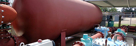 3,000-gallon tank of filter media, which the company dubs an Electromedia coagulation filtration system