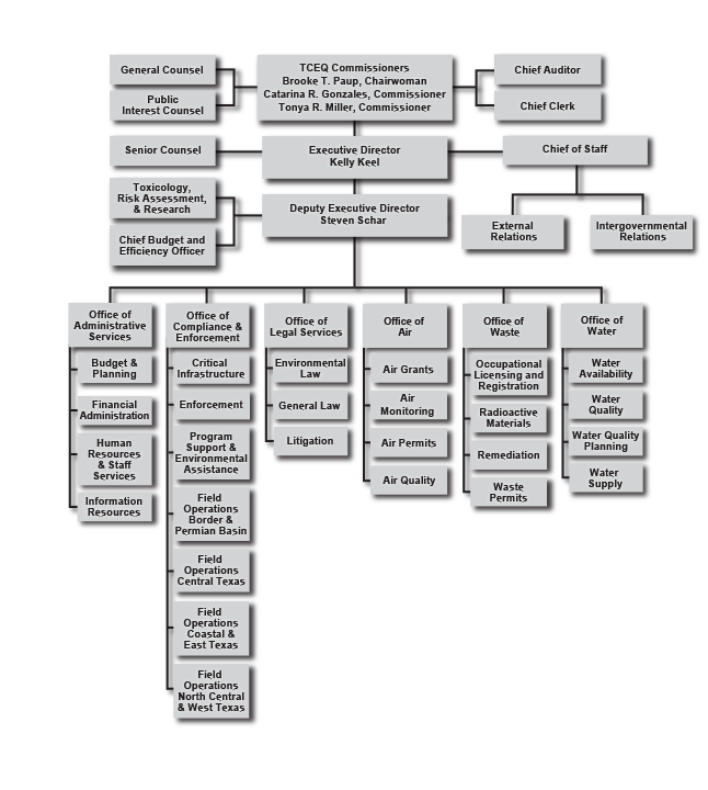 TCEQ Organizational Chart