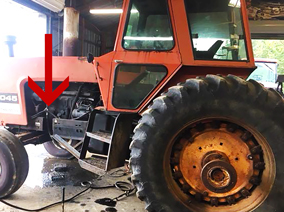 Disposition Image - Non Road After Equipment After Photo Destroyed Equipment with Frame Rails Cut