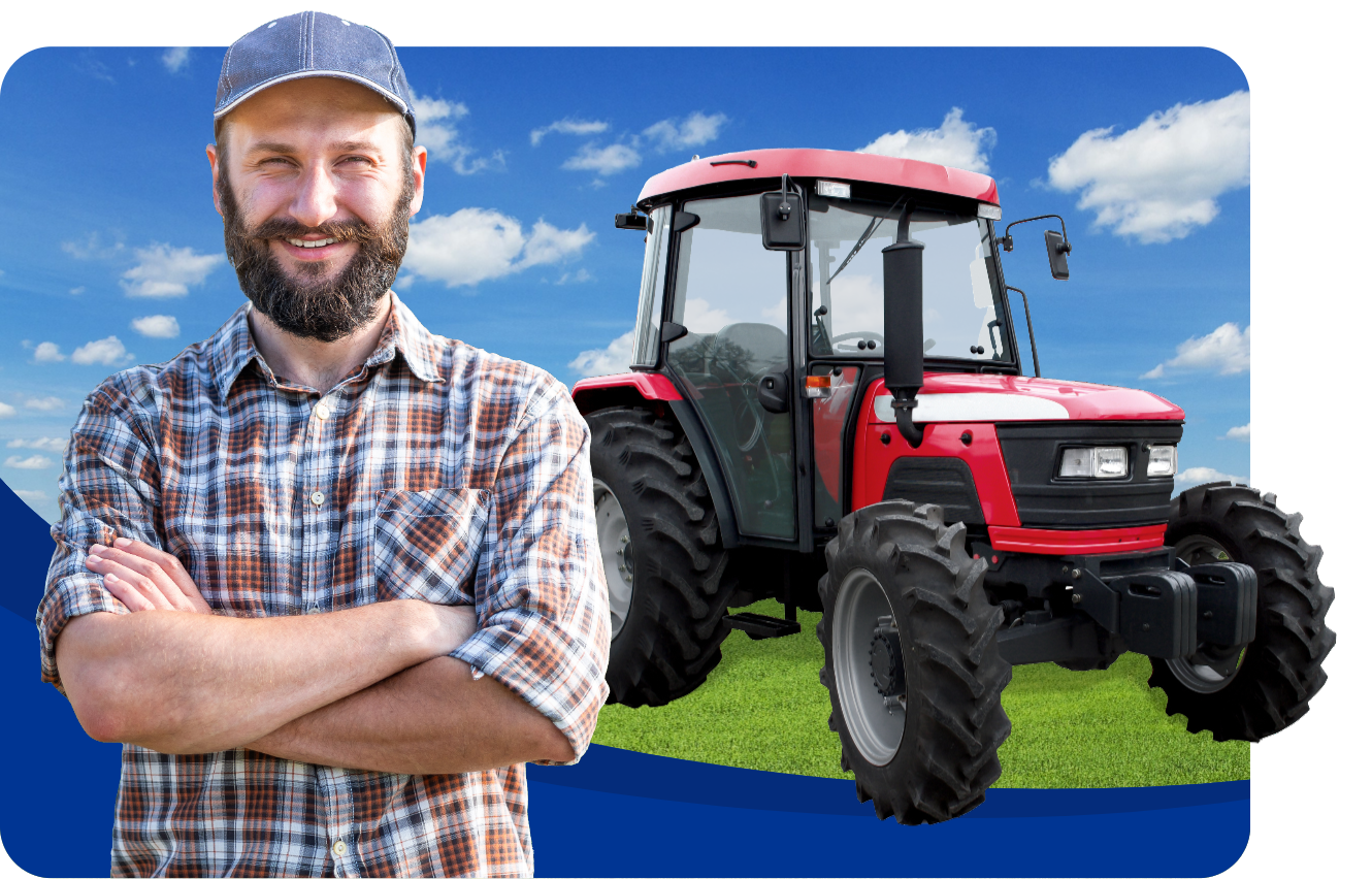 Farmer Man with Tractor Farmer Man with Tractor
