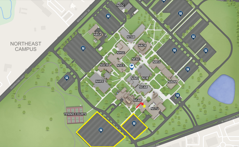 Picture of the TCC Northeast Campus Map