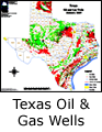 Texas Oil and Gas Wells Map - Small