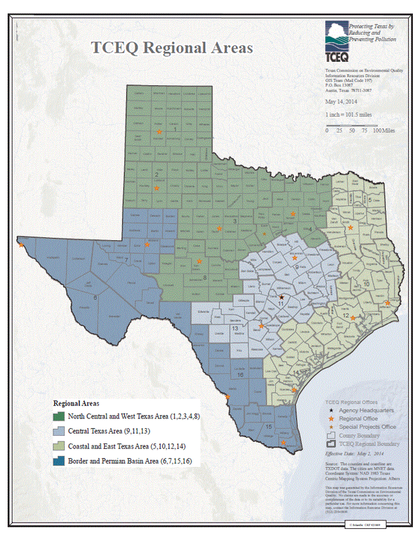 TCEQ Regional Areas