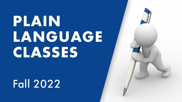 Icon 220920: Plain Language Classes