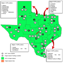 CBT Locations in TCEQ Regions