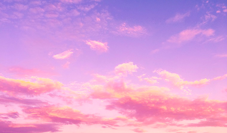 sunrise-purple sky with clouds