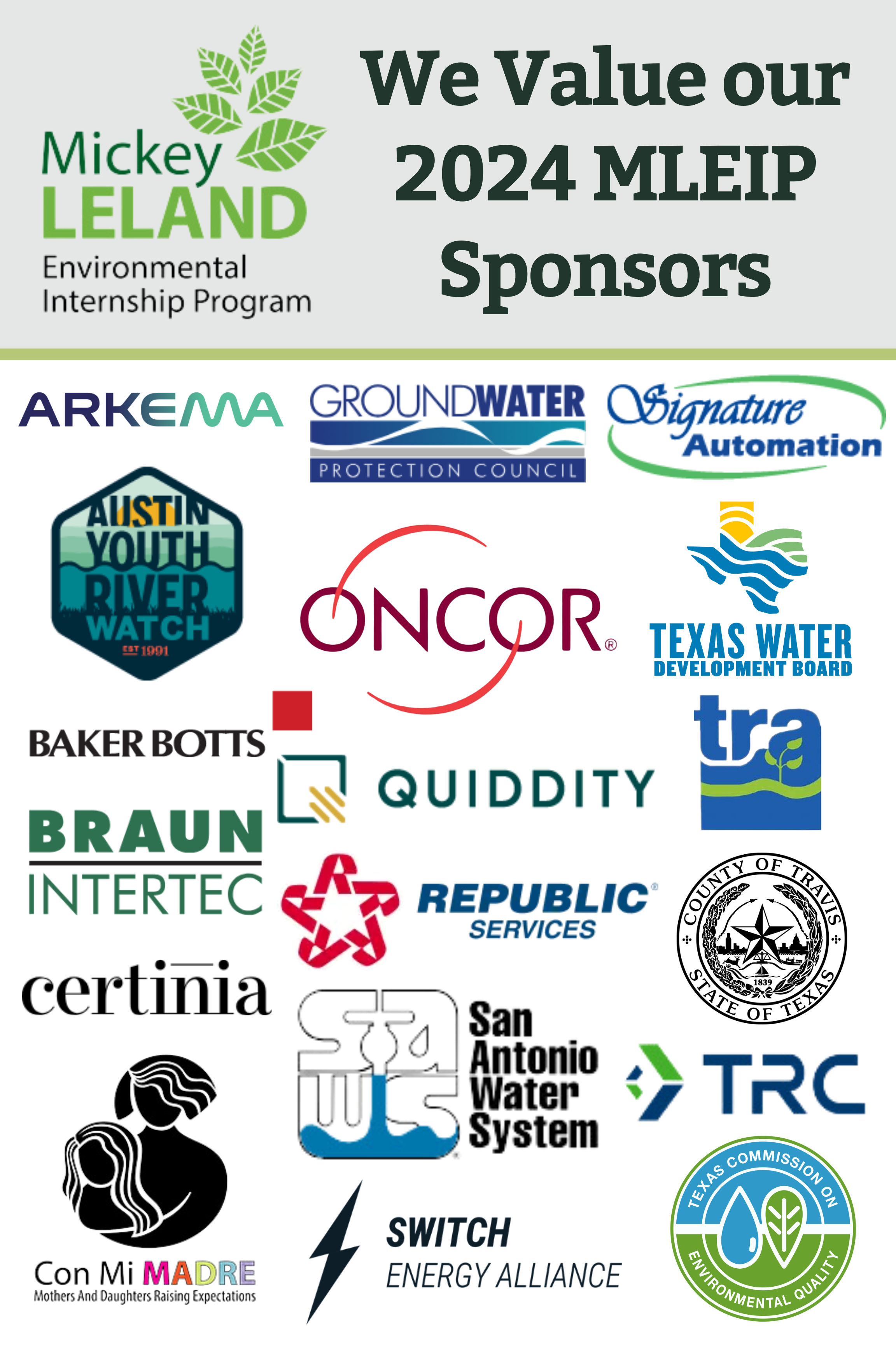 2024 Mickey Leland Internship Sponsors
