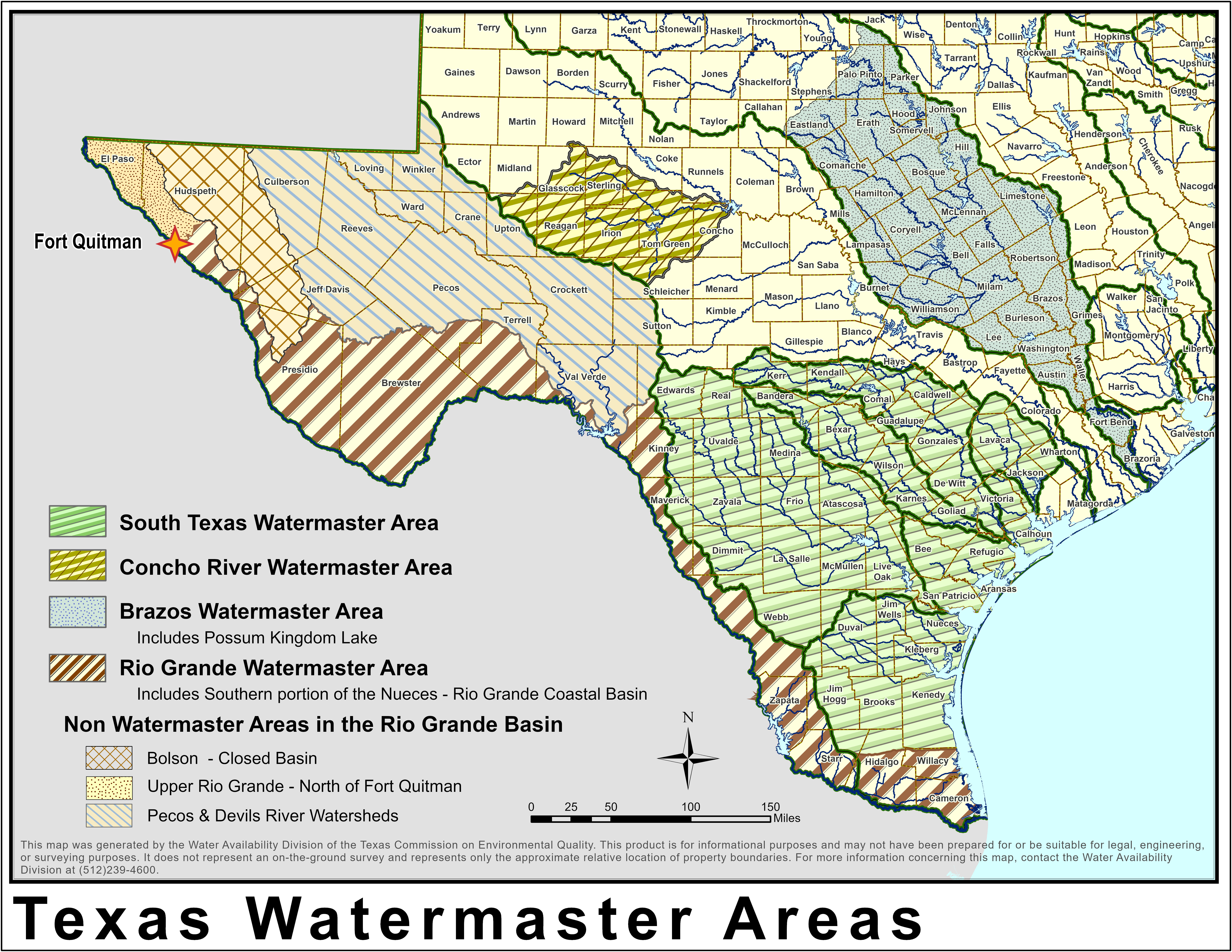 Watermaster Areas Map