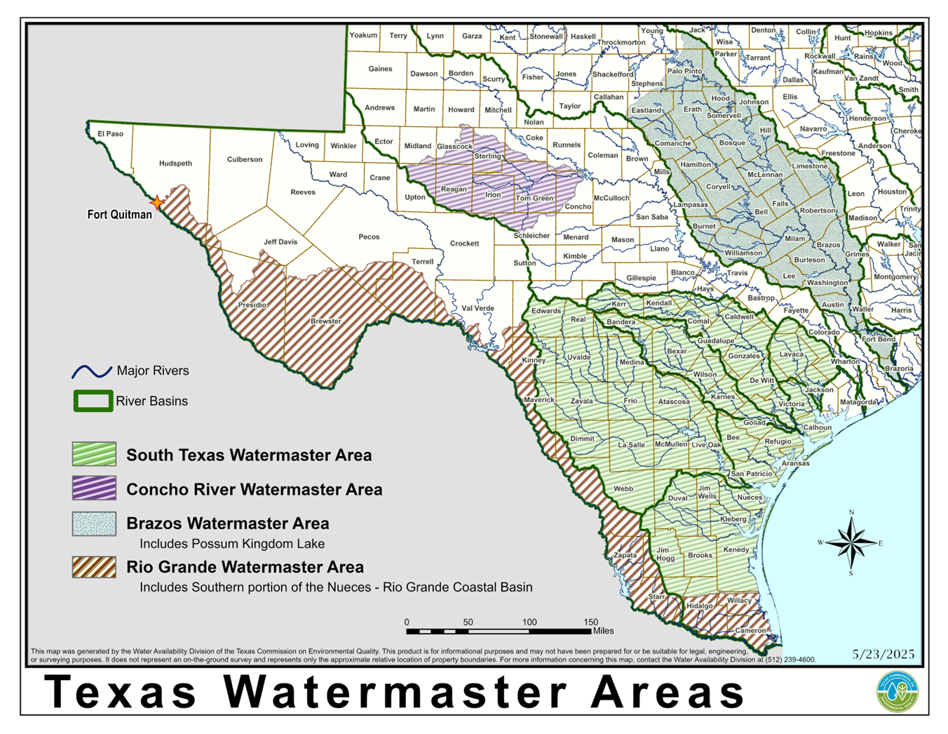 Watermaster Areas Map