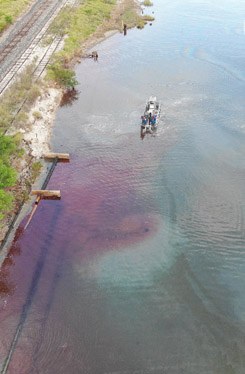 SFR-57/20: Tule Lake Aerial footage of the Tule Lake Channel after the barge collision.