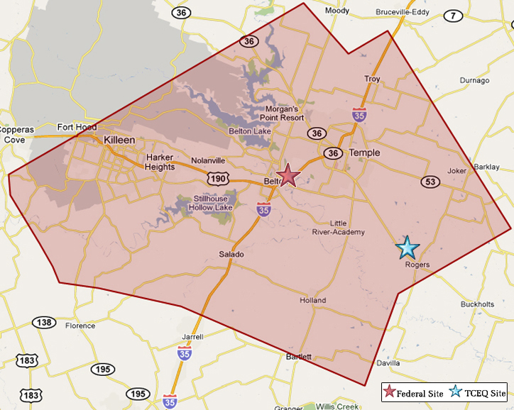 Bell County Map
