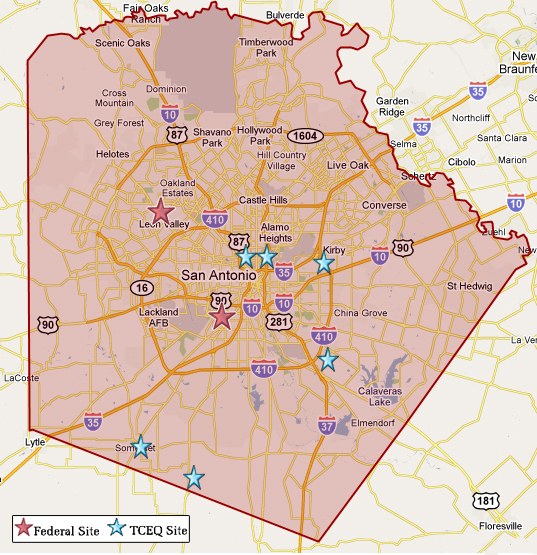 bexar County Map