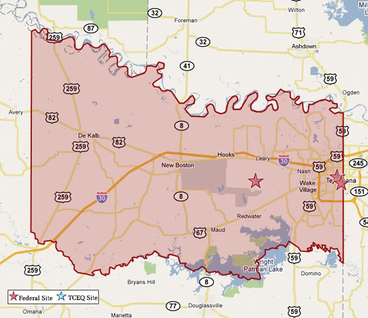 Bowie County Map