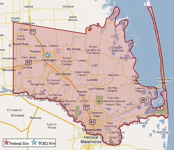 Cameron County Map