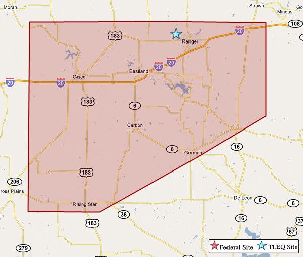 Eastland County Map