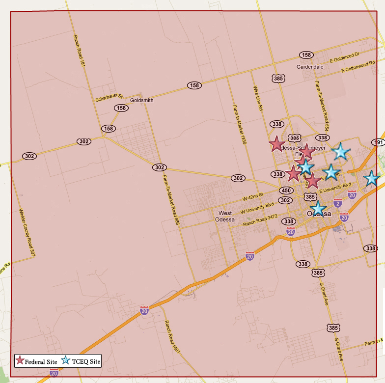 Ector County Map