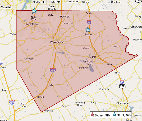 Ellis County Map