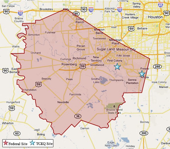 Fort Bend County Map Texas Commission on Environmental Quality www