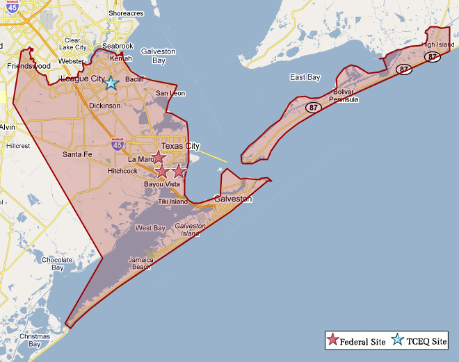 galveston county map