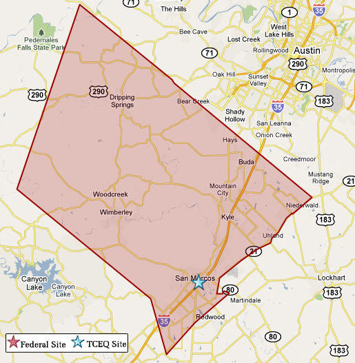 Hays County Map