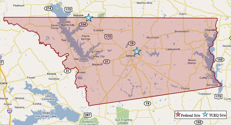 henderson county Map