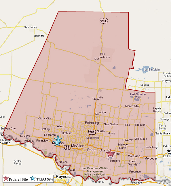 Hidalgo County map