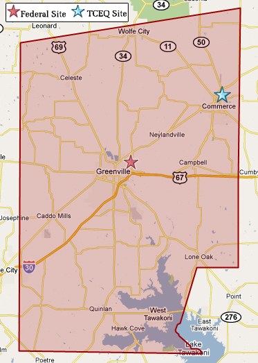 Hunt County Map