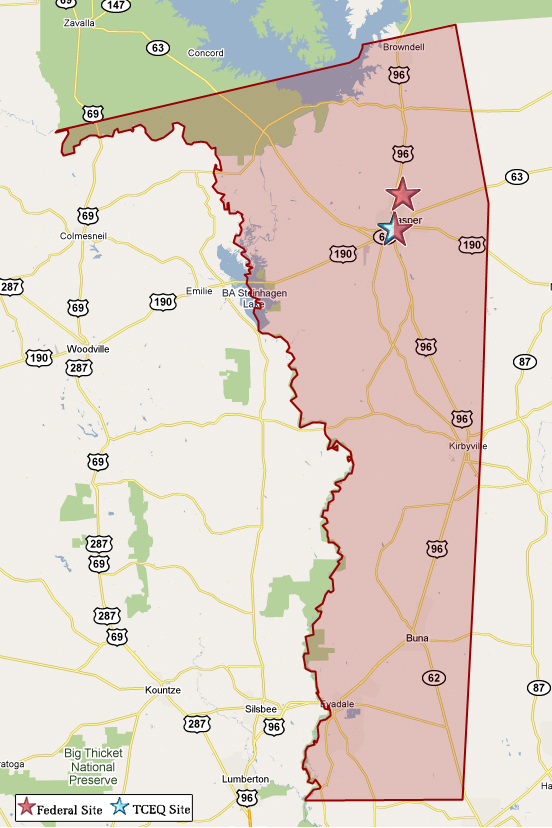 Jasper county map