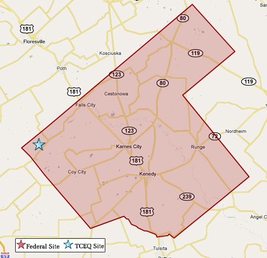 karnes county map