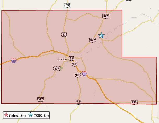 Kimble County Map