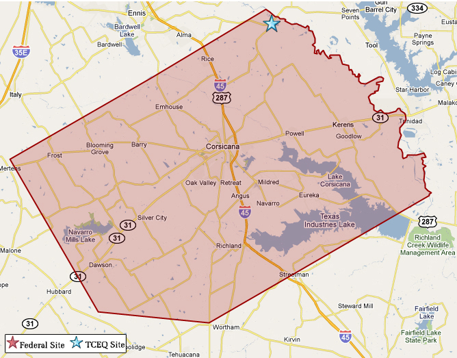 Navarro County Map