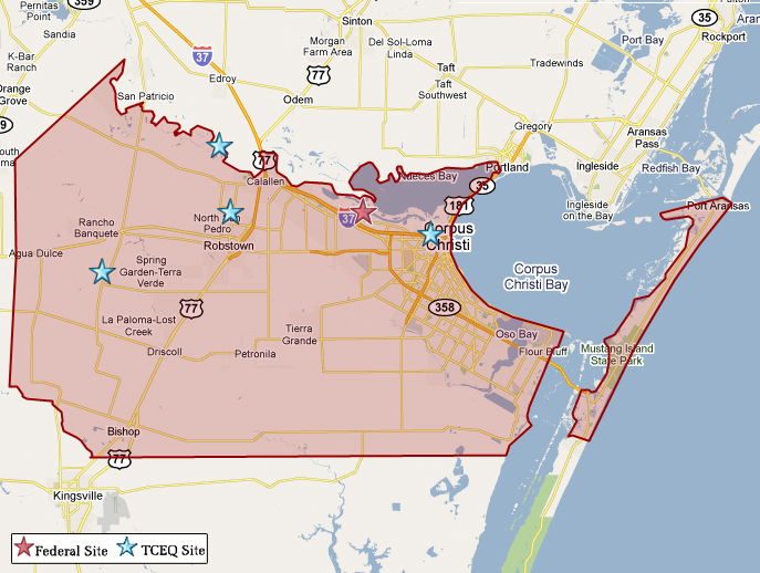 nueces county map