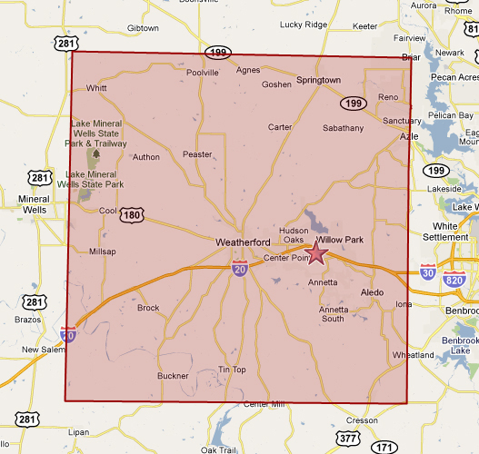 Parker County Map