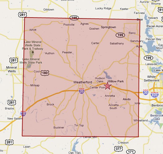 Parker County Map