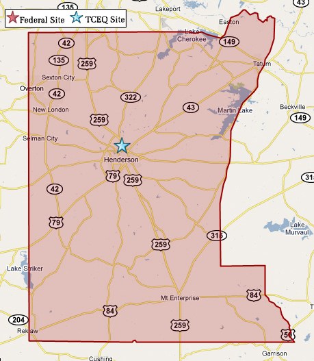 Rusk county map