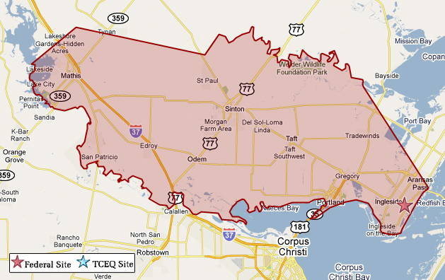 san_patricio county map