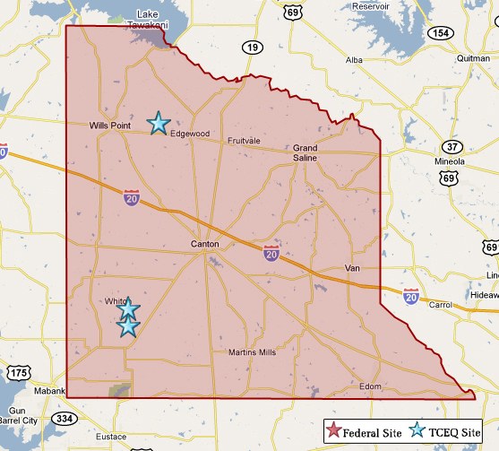 vanzandt county map