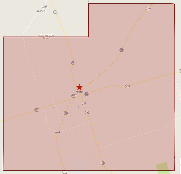 Winkler county map Texas Commission on Environmental Quality www