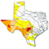 Current drought conditions in Texas