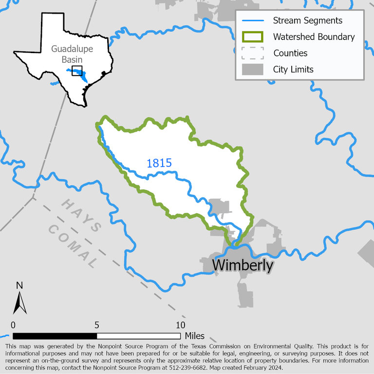 Cypress Creek Watershed Map