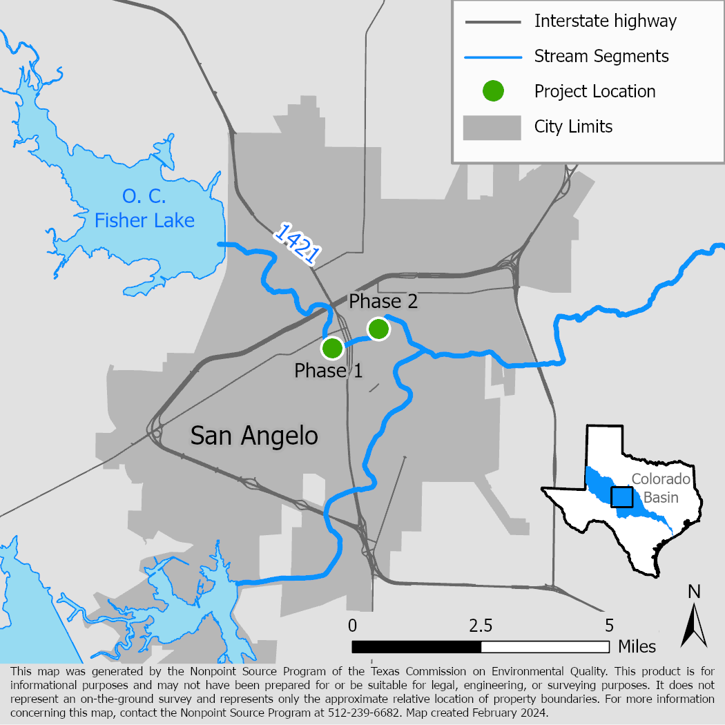 North Concho River Watershed Map
